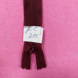 Молния потайная №3 50см ДС-215 бордо, шт