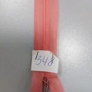 Молния потайная №3 50см Е-348 светлый коралл, шт