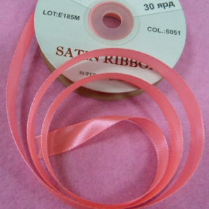 Атласная лента 12мм 30ярд. 6051, рул