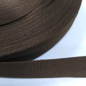 Лента репсовая 25мм (50м/рул) коричневый №1, упак