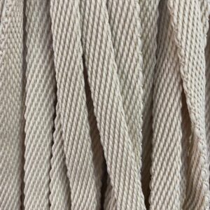 Шнур плоский 10 мм, рул-100м, бежевый №154, рул