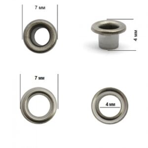 Люверсы №17 (3мм) черный никель (уп,5000шт), шт