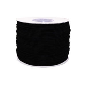 Резинка круглая 1.00мм 100м черная, рул